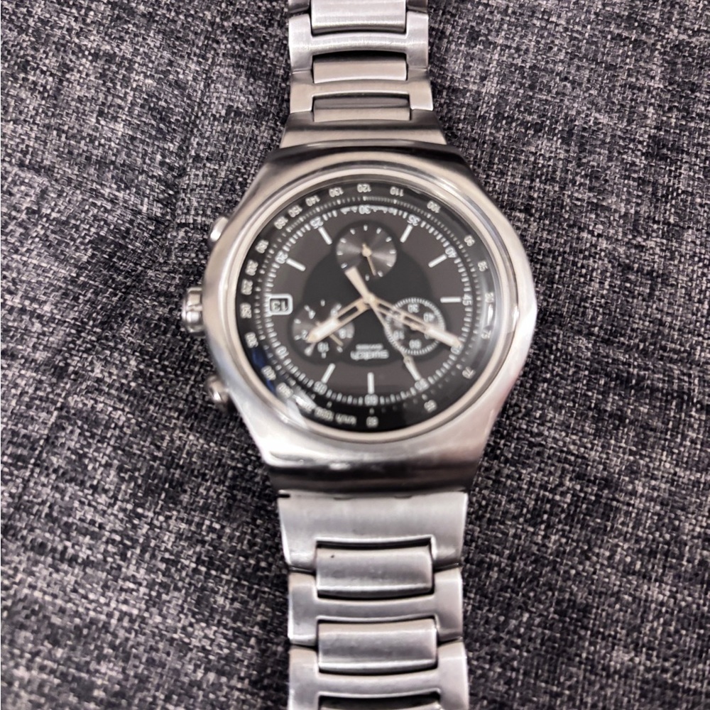 Swatch Silver Chronograph Men's Watch